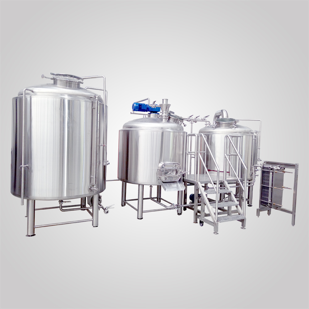 2000liter Stainless Steel Steam Heated Two Vessel Brewery Equipment